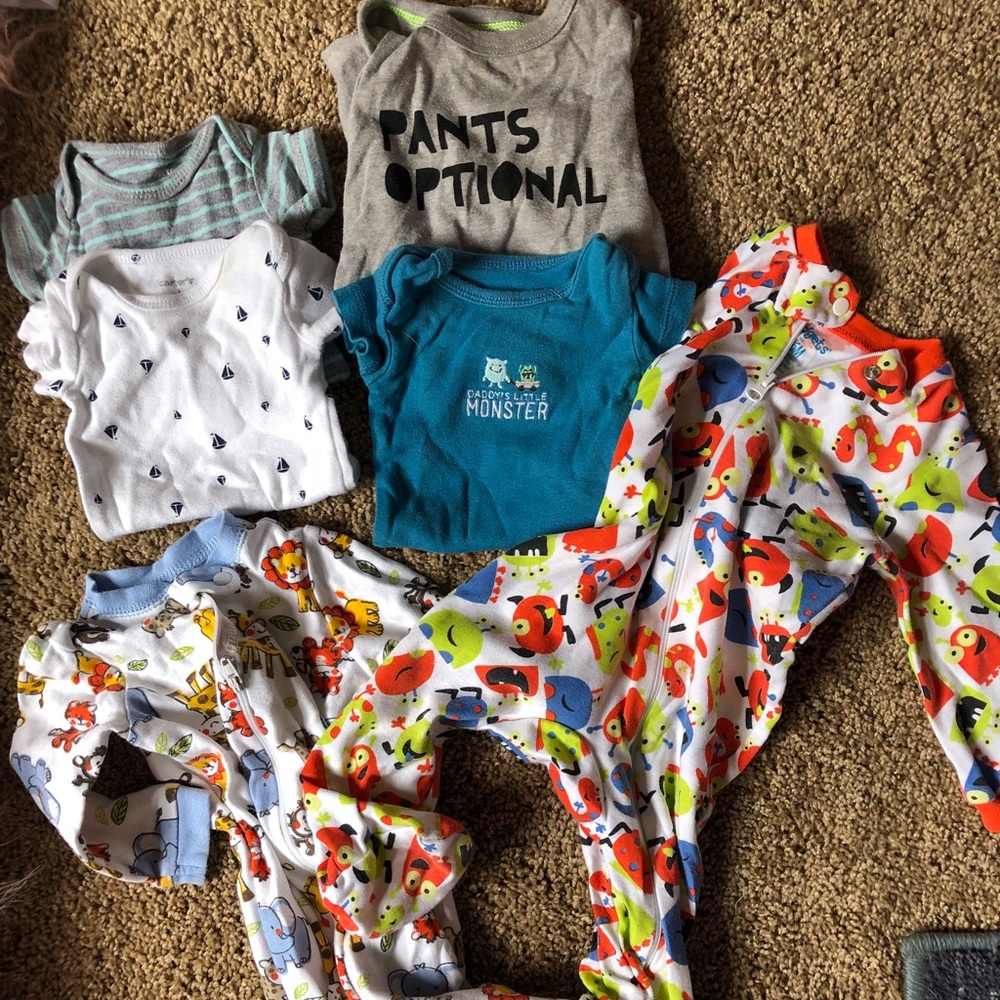 Boys onesies and pajama bundle.